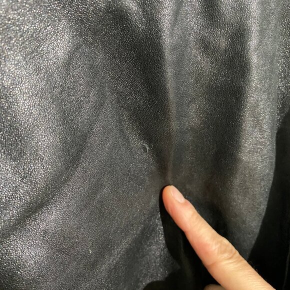 Vintage Oversized Slouchy Leather Blazer Jacket Coat - Picture 6 of 9